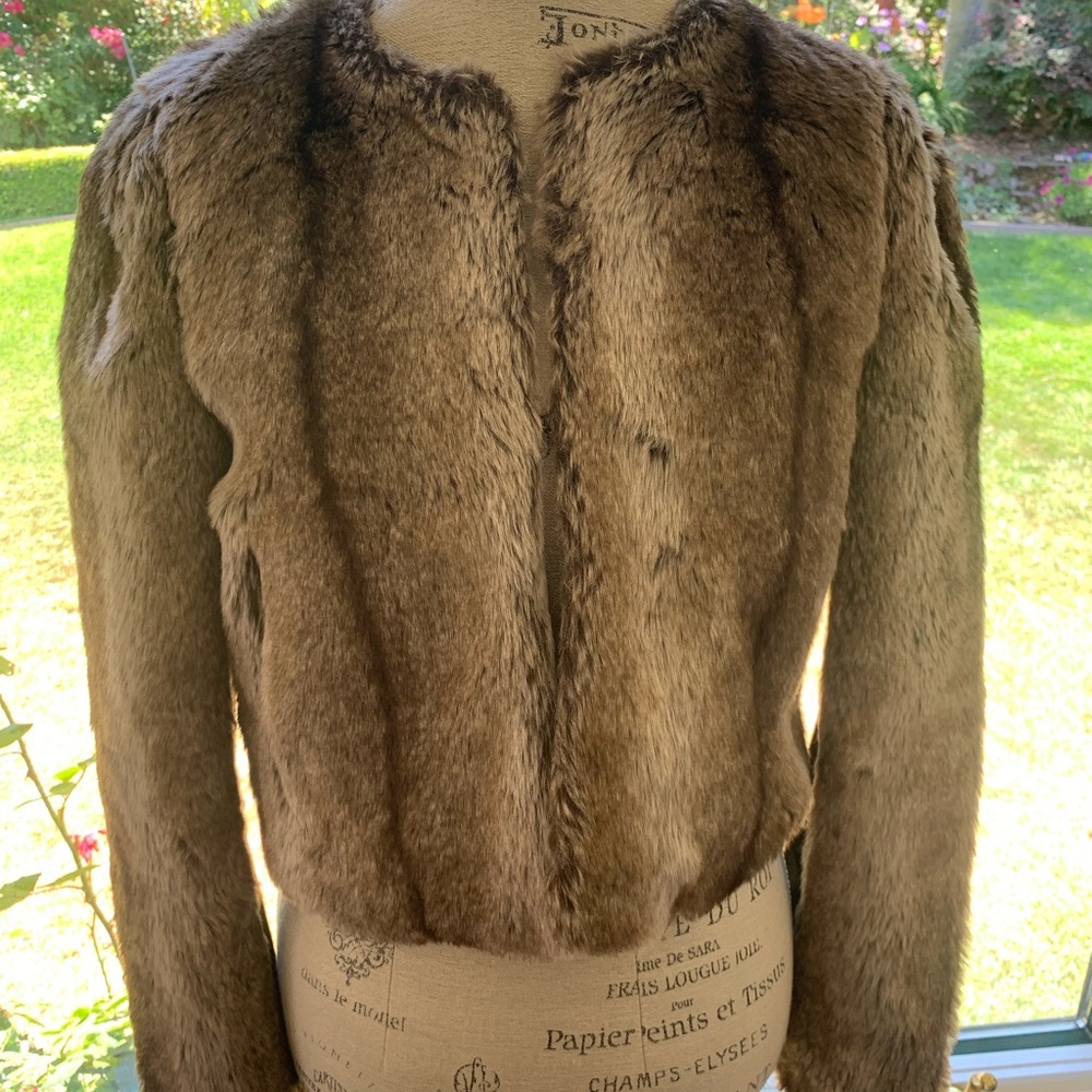 Brown fur jacket